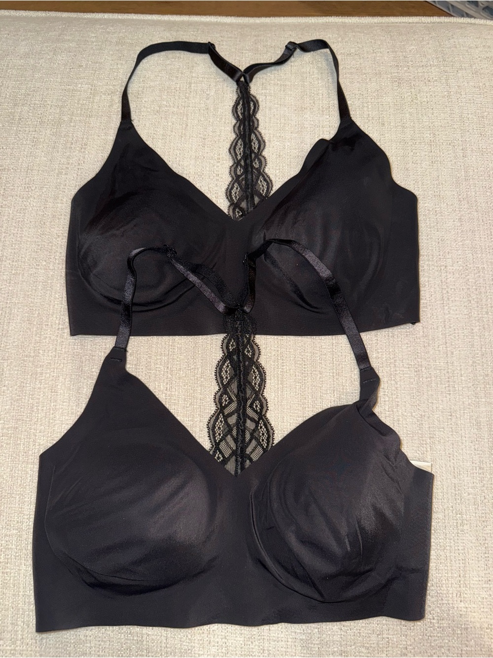 True & Co Triangle Lace Racerback Bralette